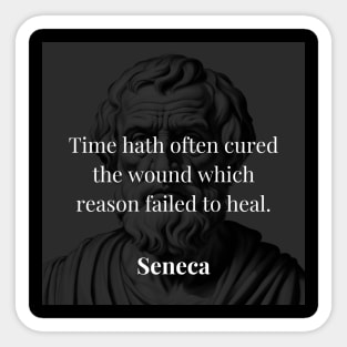 Seneca's Perspective: Time, the Silent Healer Sticker